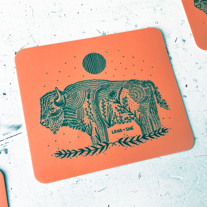 Terra Cotta Bison Sticker