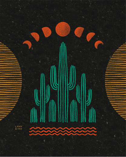 Symmetrical Saguaros